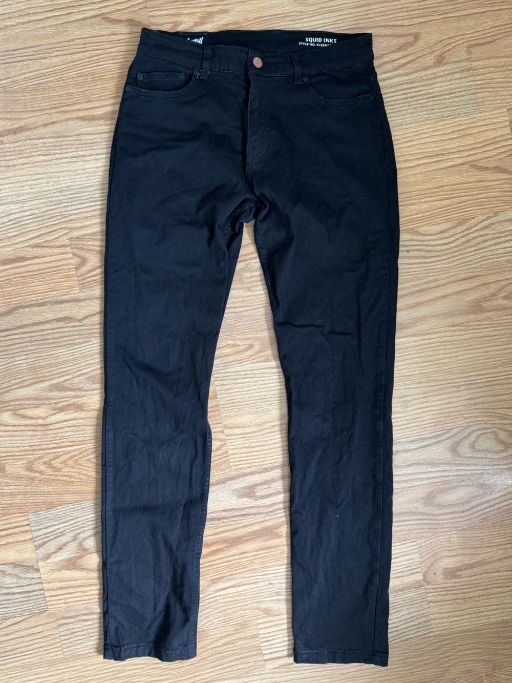 Tall Men's Black Slim tapered 34 x 36 Pants